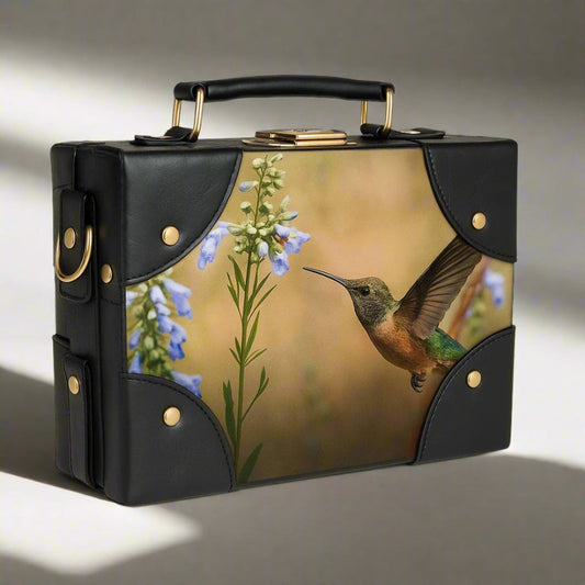 Handcrafted Leather Hummingbird Satchel