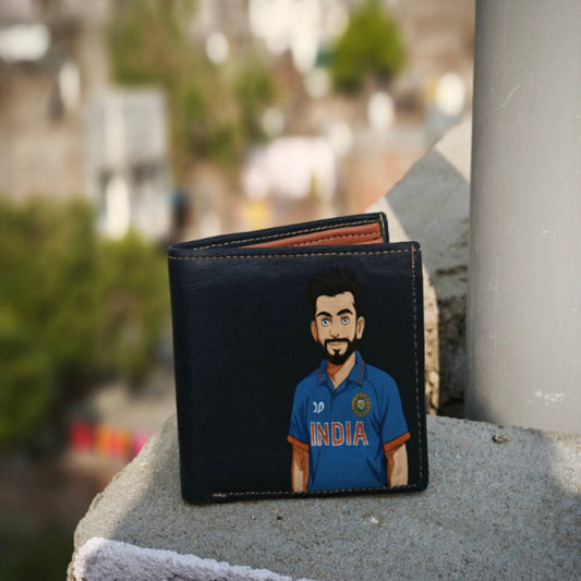 King Kohli Anime Edition – Handcrafted Leather Wallet