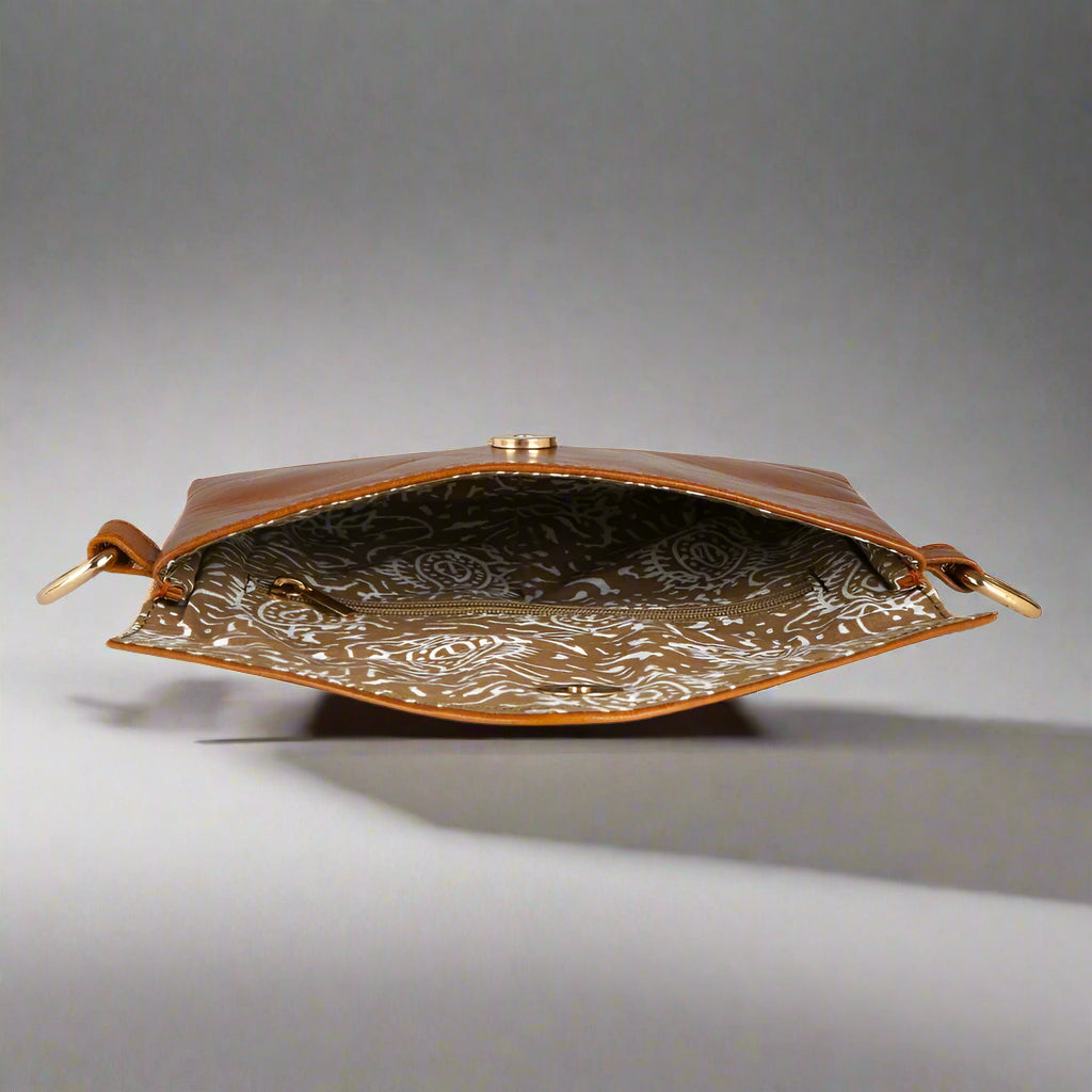 Wildflower Charm Leather Purse